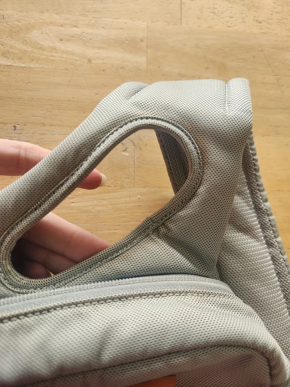 Tumi T Tech Two-Tone Gray and Orange Sling Backpack - Picture 4 of 7